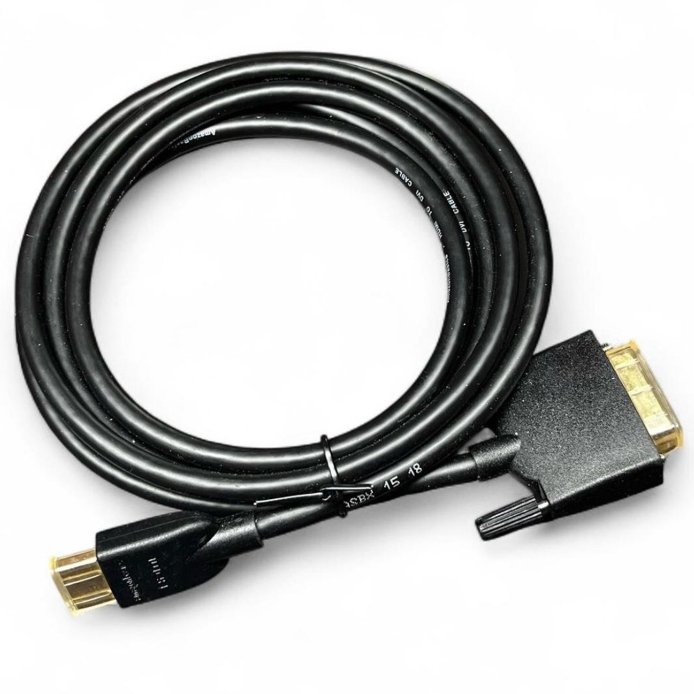 HDMI to DVI Adapter Cable, Bi-Directional 1080p, Gold Plated, Black, 3 ft